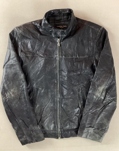 Vintage leather biker jacket - vintage,
