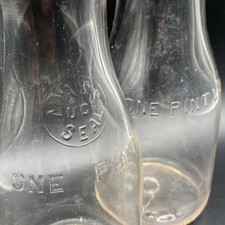 1950s Pint Liquid Glass Milk
