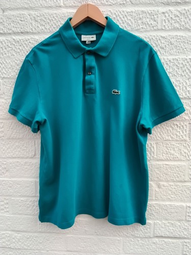Men lacoste polo shirt - polo, teal