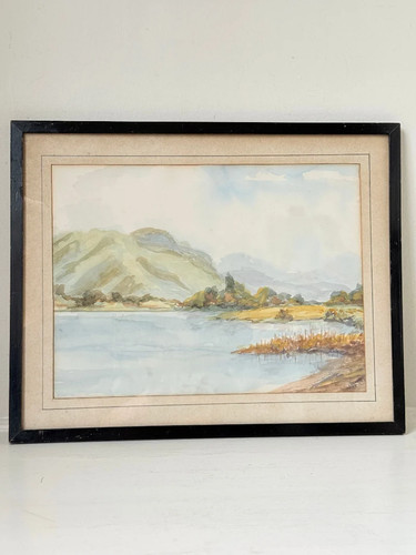 Signed watercolour - signed,