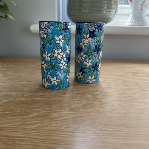 Longwy pair spill vases - spill,