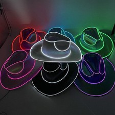 LED Cowboy Hat Disco Western