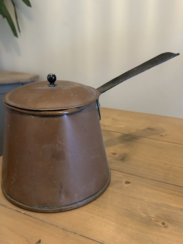 Vintage large copper - copper, lidded
