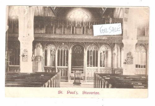 Staverton church interior with - church,