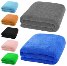 Jumbo Bath Sheet 100x200cm Extra Large Super Soft Egyptian Cotton XXL Bath Sheet