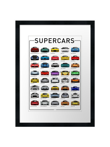 Super cars framed wall art - super,