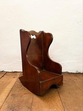 Early 19th Century Georgian Miniature Lambing Chair Possible Apprentice Piece