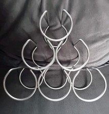 Metal Freestanding Table Top Wine Rack Holds 6 Bottles