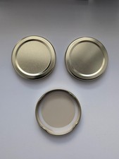 New Jam Jar Twist Off Replacement Lids in Gold Various Sizes 63mm 66mm and 70mm