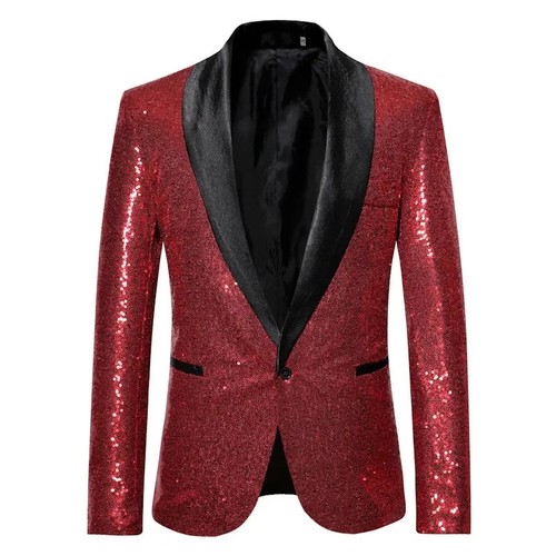 Mens sequin blazer jacket - sequin,