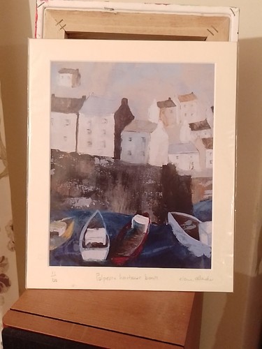 Polperro harbour boats - boats,