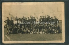 SCOTTISH HIGHLANDERS NOTTINGHAM RP REAL PHOTO POSTCARD MILITARY WW1 SOLDIERS