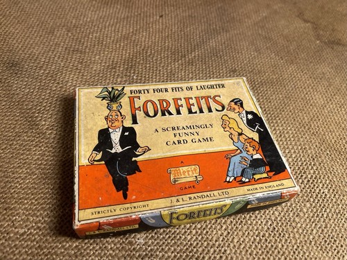 Vintage forfeits card game - vintage,