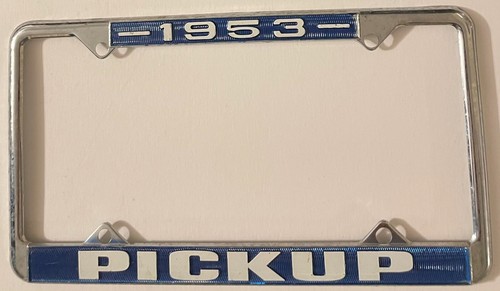 1953 pickup booster license - 1953,