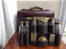 Antique Leather Gladstone Bag