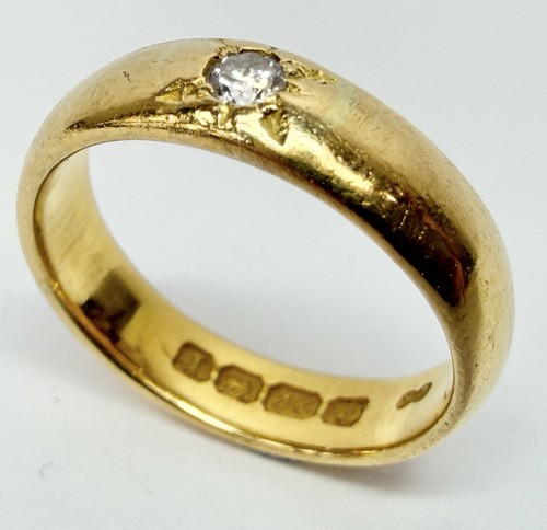 22ct yellow gold wedding - gold, band