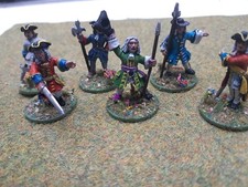 5 Well Painted & Based 'Officers of the Crown' Wargames Foundry Figures