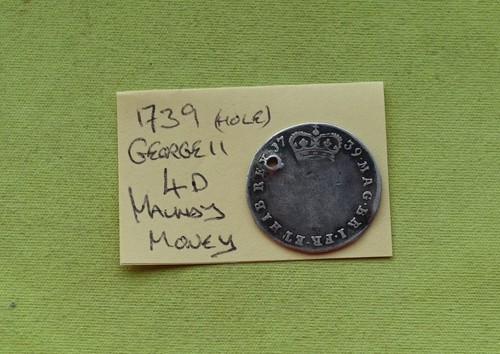 1739 four pence silver - four, 4p