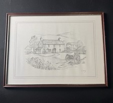 Signed Pencil Drawing Art