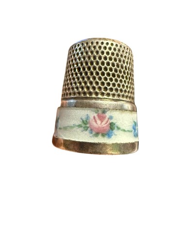 Antique sterling silver enamel - silver,