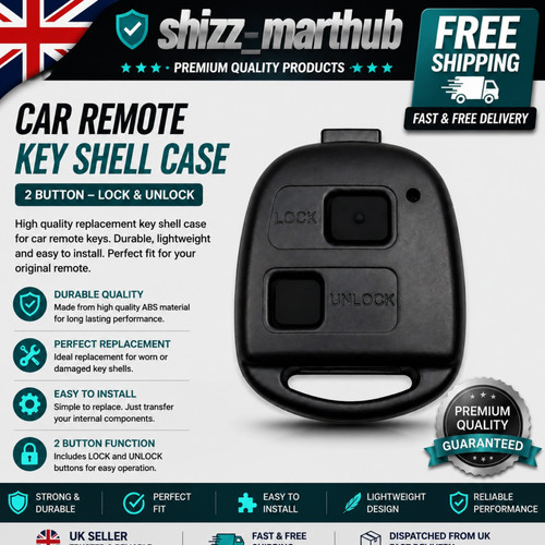 Button remote key fob case - button,