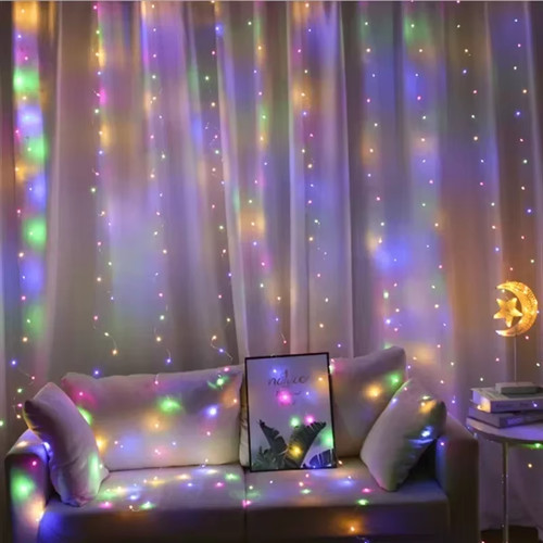 6x3m 3x3m curtain garland - 6x3m/3x3m,
