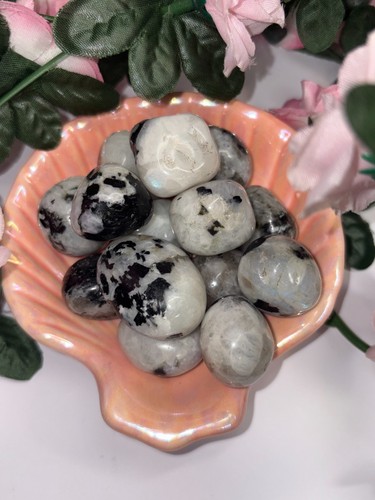 Rainbow moonstone tumble - moonstone,