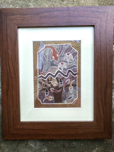Aboriginal art colour print - art,