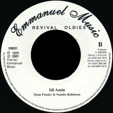 Dean Fraser & Ronald "Nambo" Robinson - Idi Amin (7") (Near Mint (NM or M-)) - 3