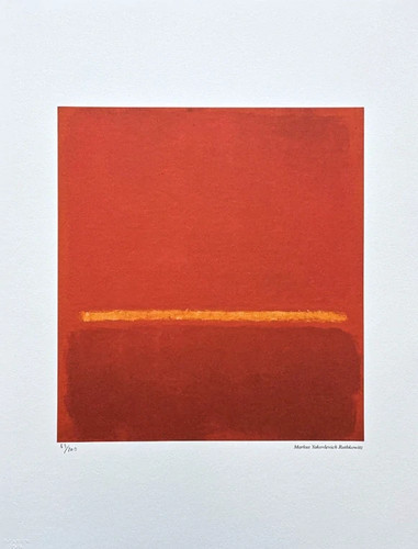Mark rothko yellow stripe - rothko, on