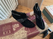 Black Leather Nice Heels Boots
