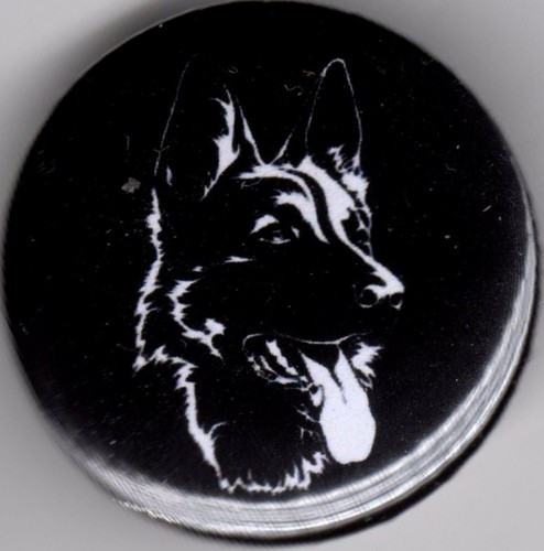 German shepherd pin - german,