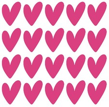 20 x Heart Shaped stickers