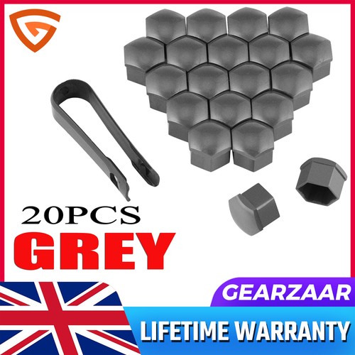 20pcs grey 17mm wheel nut - nut, caps