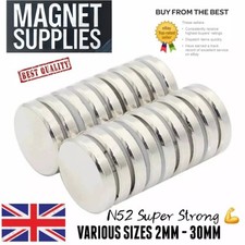 N52 Neodymium Magnets Strong Various Size 2-30mm DIY, Craft,Small Disc Magnet 