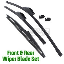 Front & Rear Windscreen Wiper Blades Set For Hyundai i10 Mk2 Hatchback 2014-2021