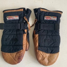 Hestra Goretex Leather Ski Gloves Mitts Gauntlets Adults