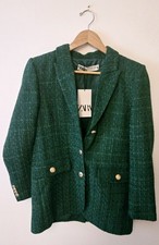 Zara Green Jacket/blazer For