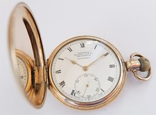 1920'S 10K GOLD FILLED 15 JEWELS FULL HUNTER POCKET WATCH NORTHERN GOLDSMITH WO