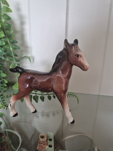 Vintage horse foal brown - horse,
