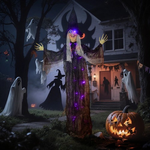 Halloween witch animatronic - halloween,