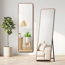 Wood Full Length Mirror Long