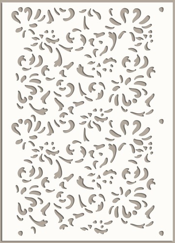 Lace floral pattern - floral, stencil