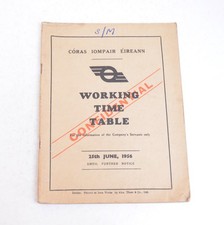 Railway Working Timetable CIE