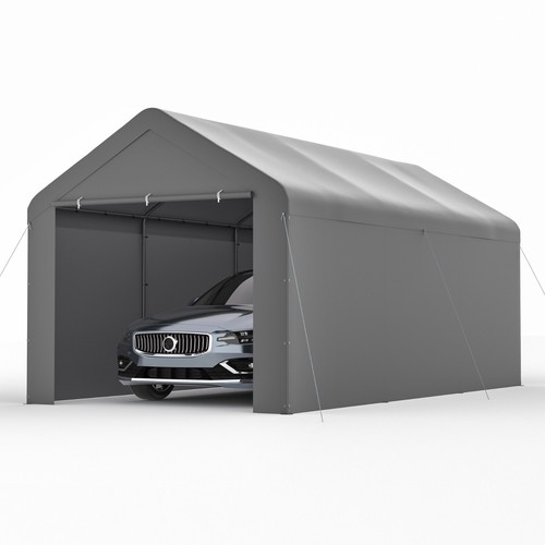 Outdoor grey carport x20 - outdoor, 10'x20'