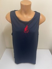 CLEARANCE: 7th Armoured Division embroidered sports vest - Navy Blue XL