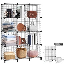 12 Cubes Interlocking Storage