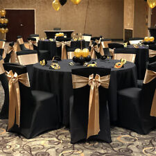 10/50/100 Spandex Wedding Chair Covers Stretch Universal Seat Covers Venue Decor