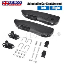Universal Truck Seat Armrest Pair Kit Adjustable Arm Rest for Car RV Boat Van UK