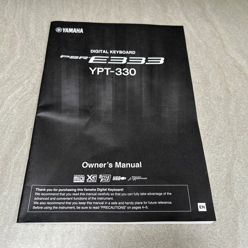 Yamaha psr e333 ypt 330 - yamaha, psr-e333